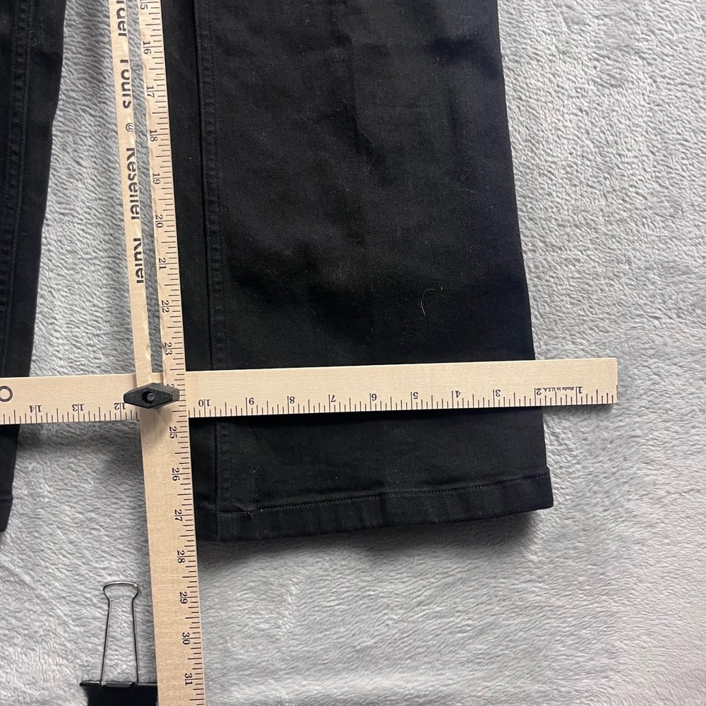 Spanx Kick Flare Jeans Clean Black High Rise Pull On Stretch Denim XL 20763R - Picture 7 of 12